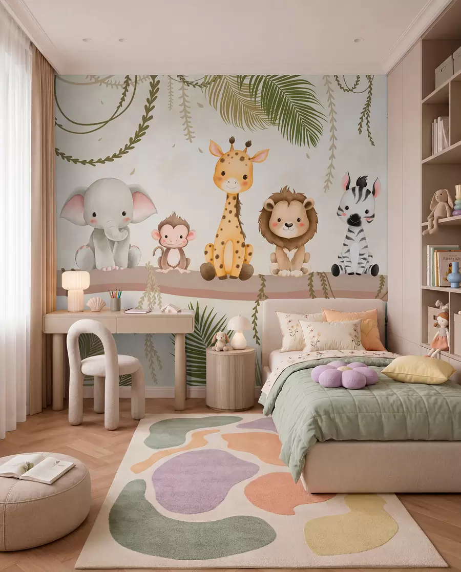 Fototapety Malí priatelia z džungle w03166