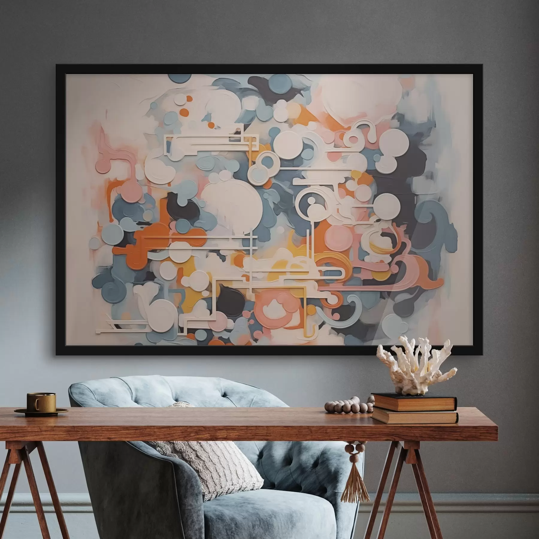 Fototapety Abstrakcia imitácia maľby f43227