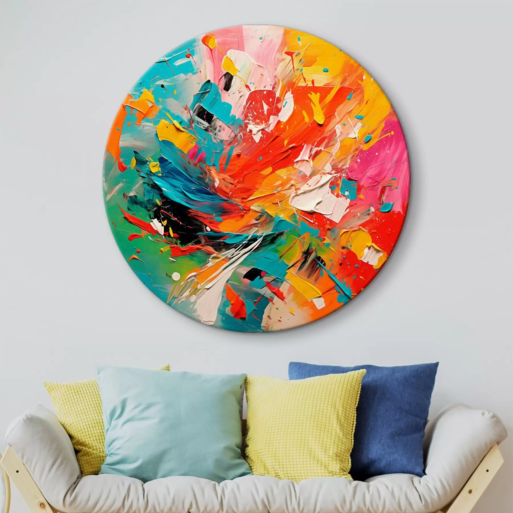 Fototapety Abstraktná farebná imitácia ťahov štetcom r43377