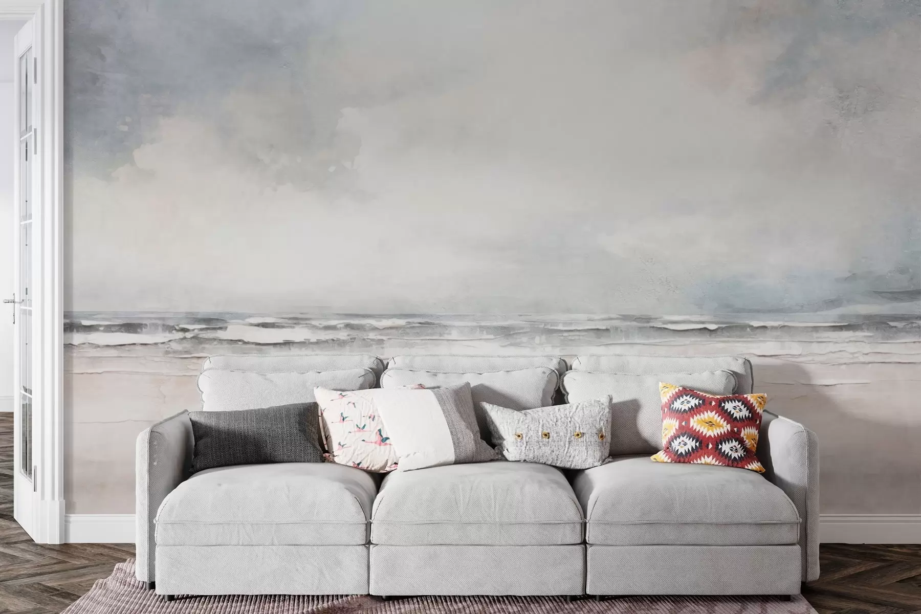 Fototapety Abstraktný horizont stretnutia oblohy a mora w03441