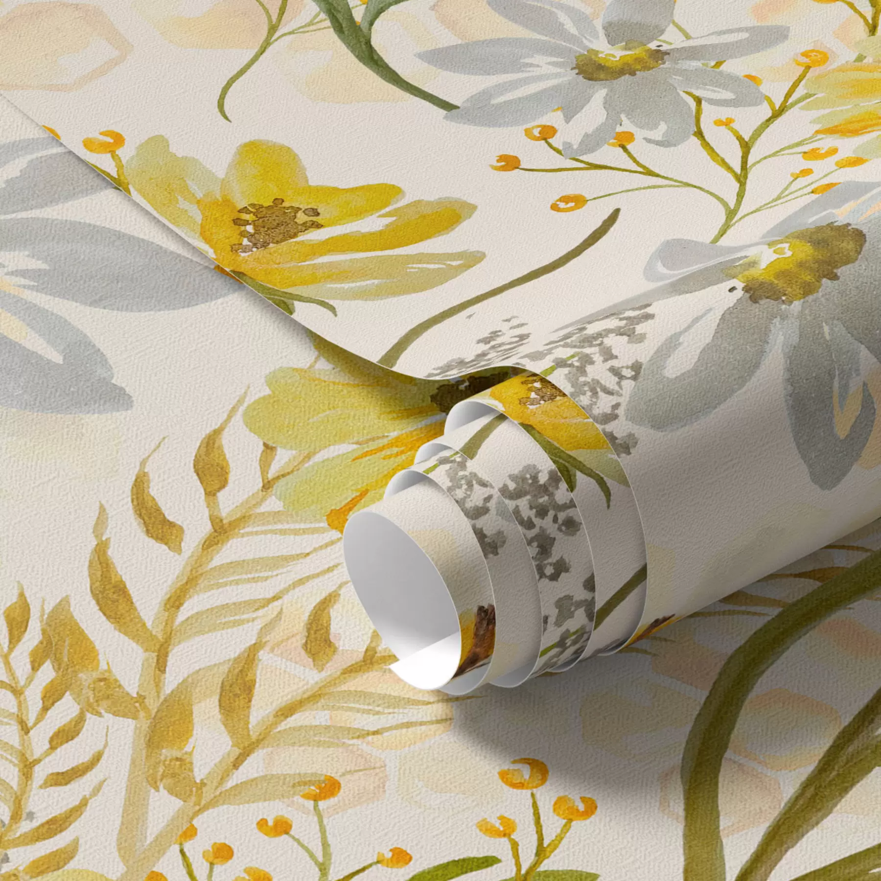 Fototapety Svetlé kvetinové zloženie v žltej farbe a00045