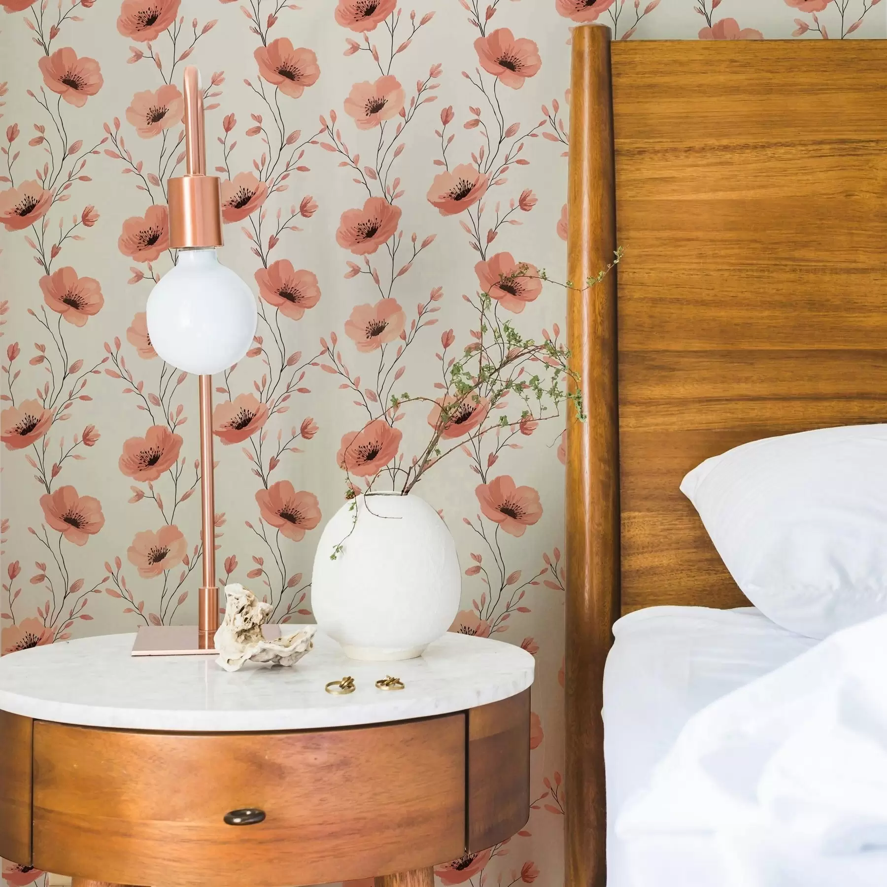 Fototapety Ružové maky na stonkách a00083