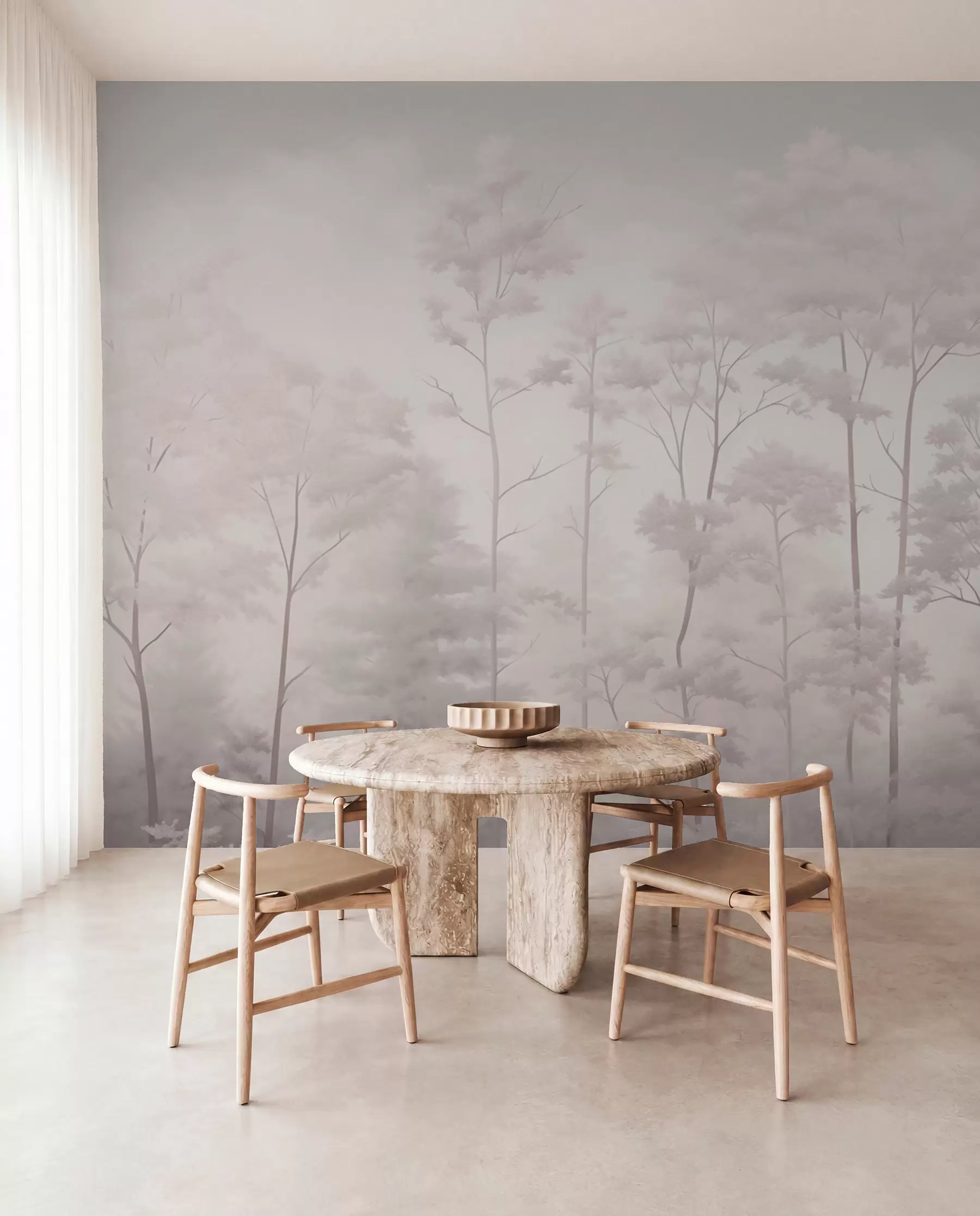 Fototapety Trendy les v jemných svetlých pastelových farbách w03525