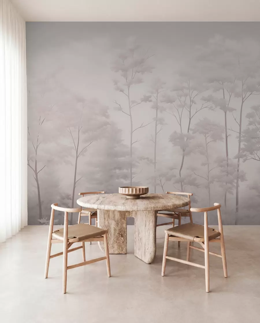 Fototapety Trendy les v jemných svetlých pastelových farbách w03525