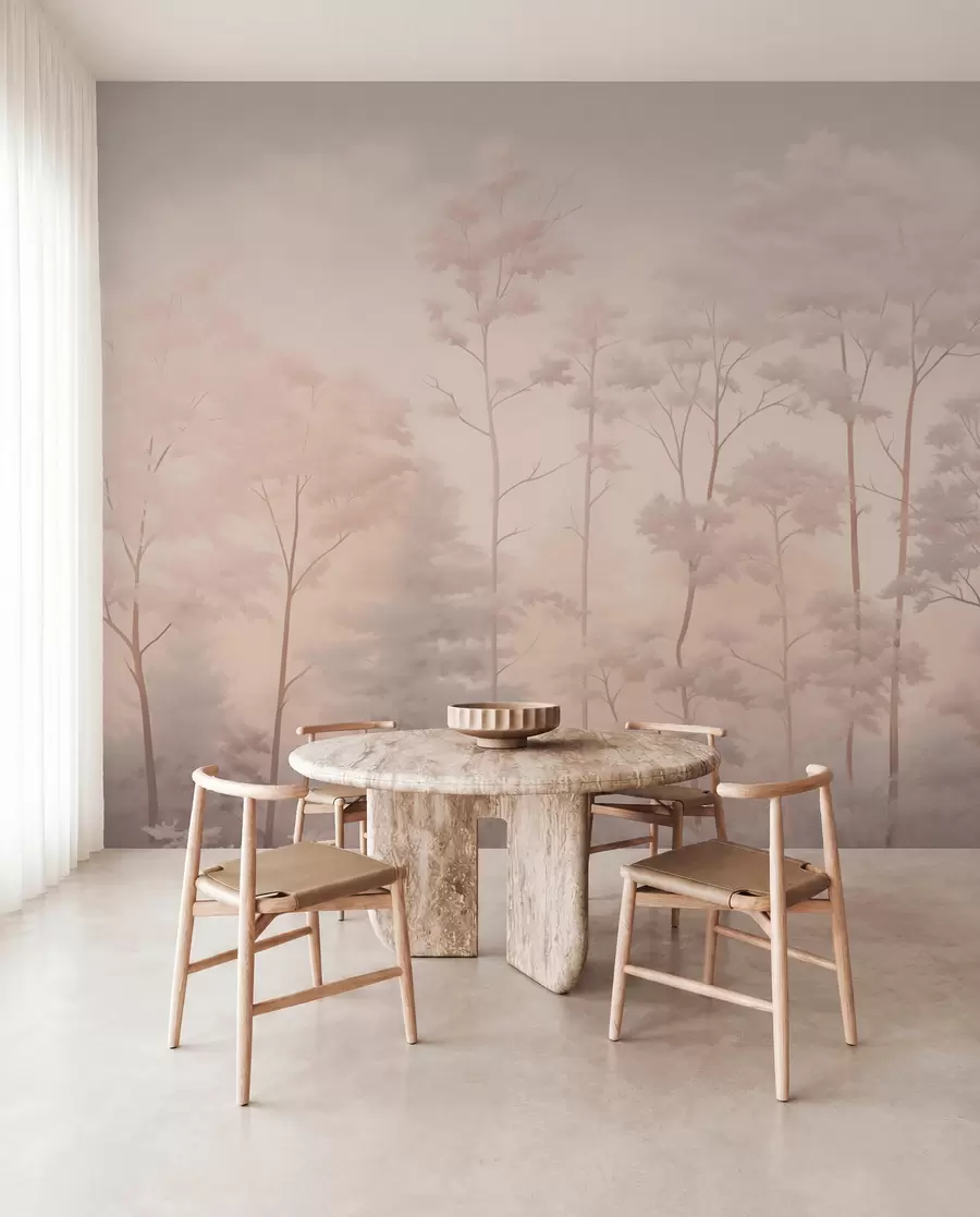 Fototapety Trendy les v jemných pastelových farbách w03525v1