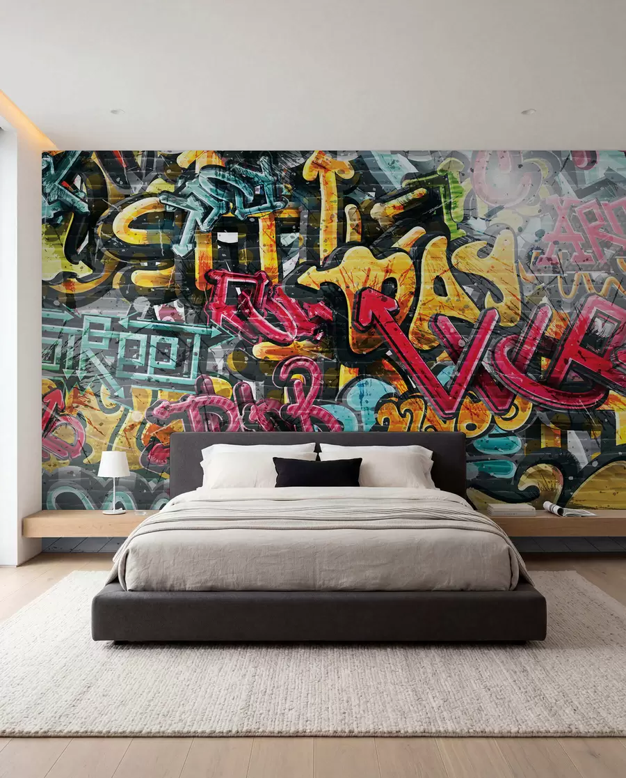 Fototapety Umelecké farby, farby a graffiti u56045