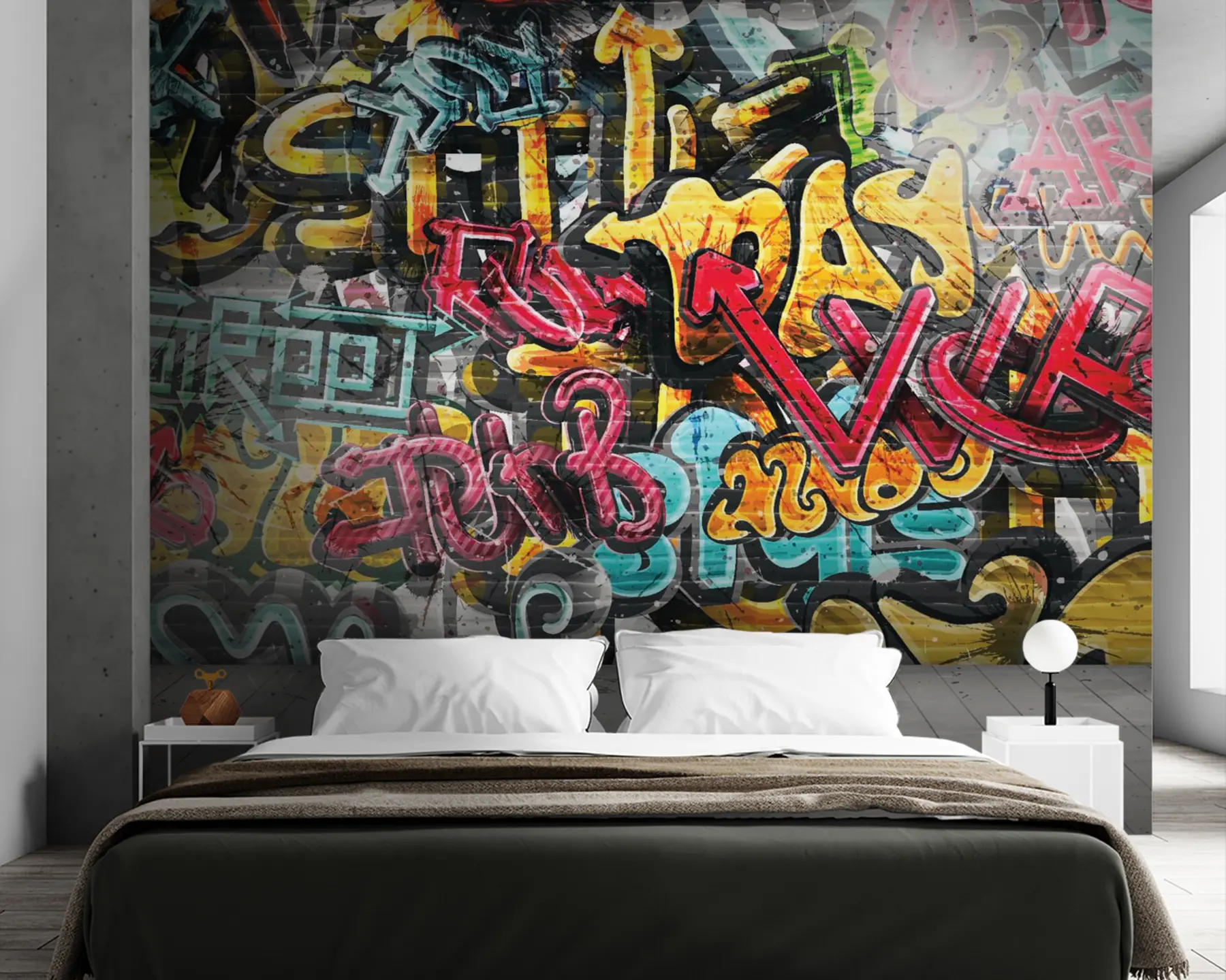 Fototapety Umelecké farby, farby a graffiti u56045
