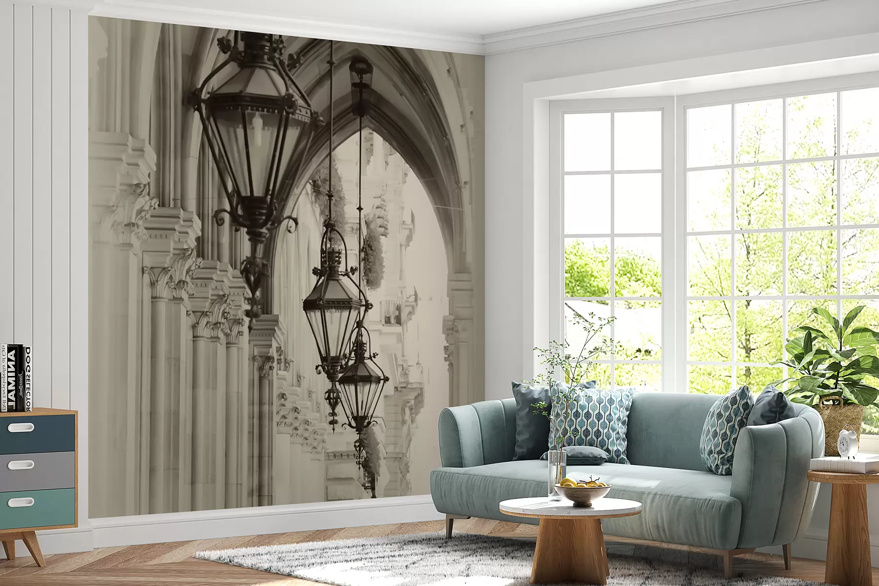 Fototapety Pouličné osvetlenie, lampa a umenie u57433