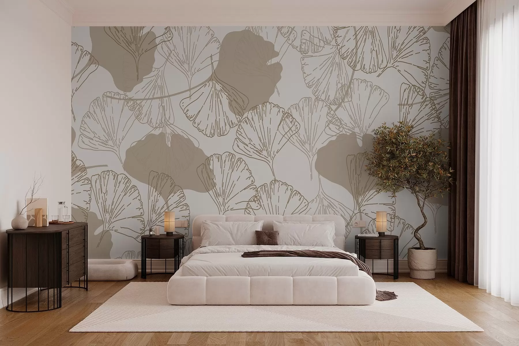 Fototapety Botanický vzor w03500v2