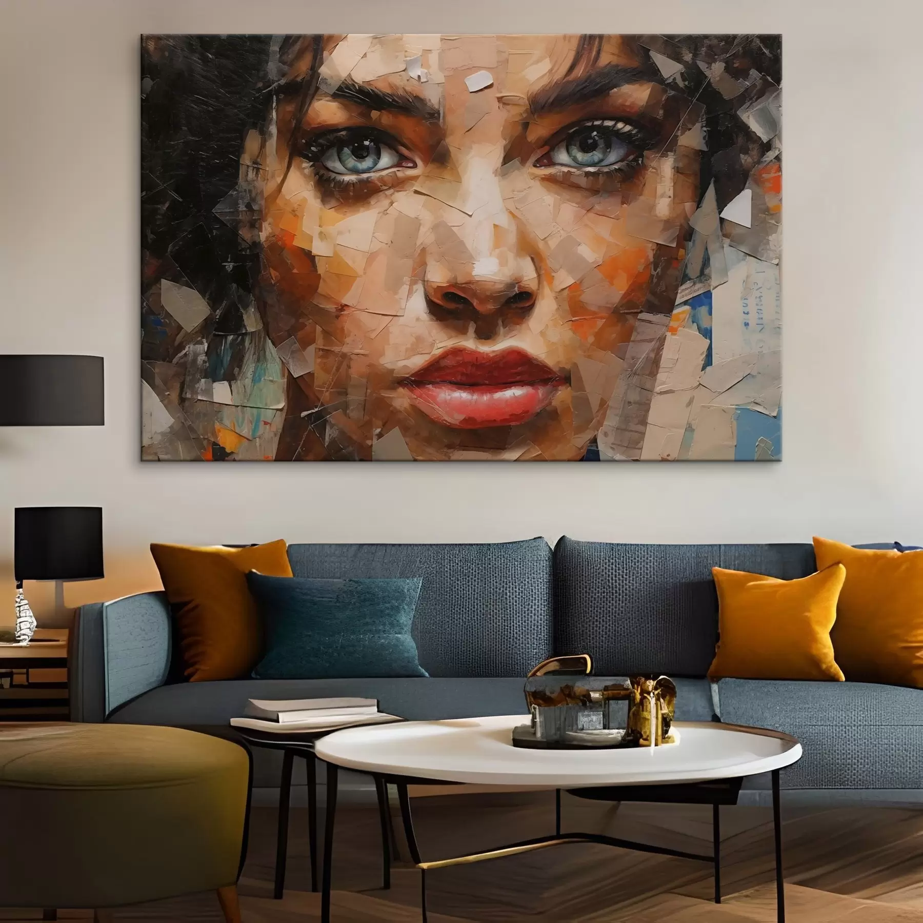 Obraz Tvár dievčaťa z novín s43467