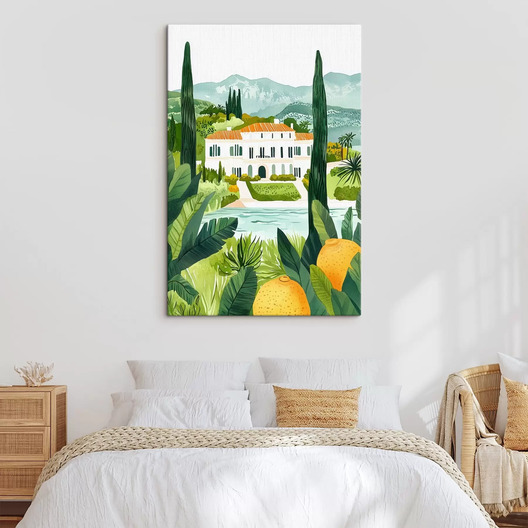 Obraz Španielsko, letné krajiny, citrónovníky, architektonické, tropické s44026