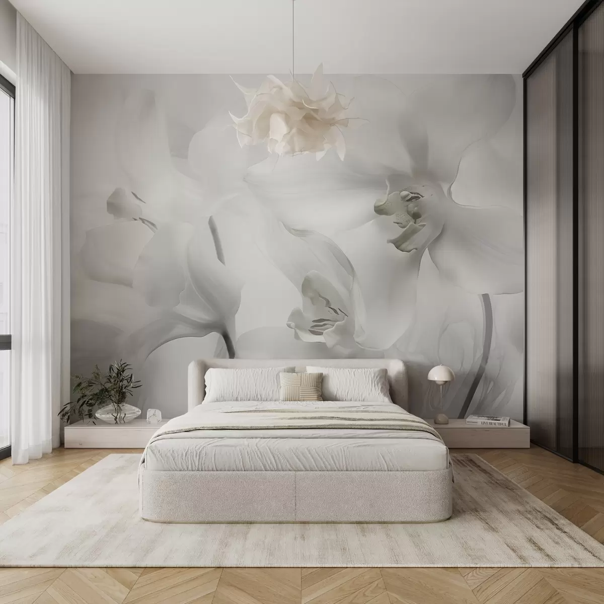 Fototapety Orchidea Nežnosť,Orchidey, okvetné lístky, mäkké línie, efekt rozmazania w03781v1