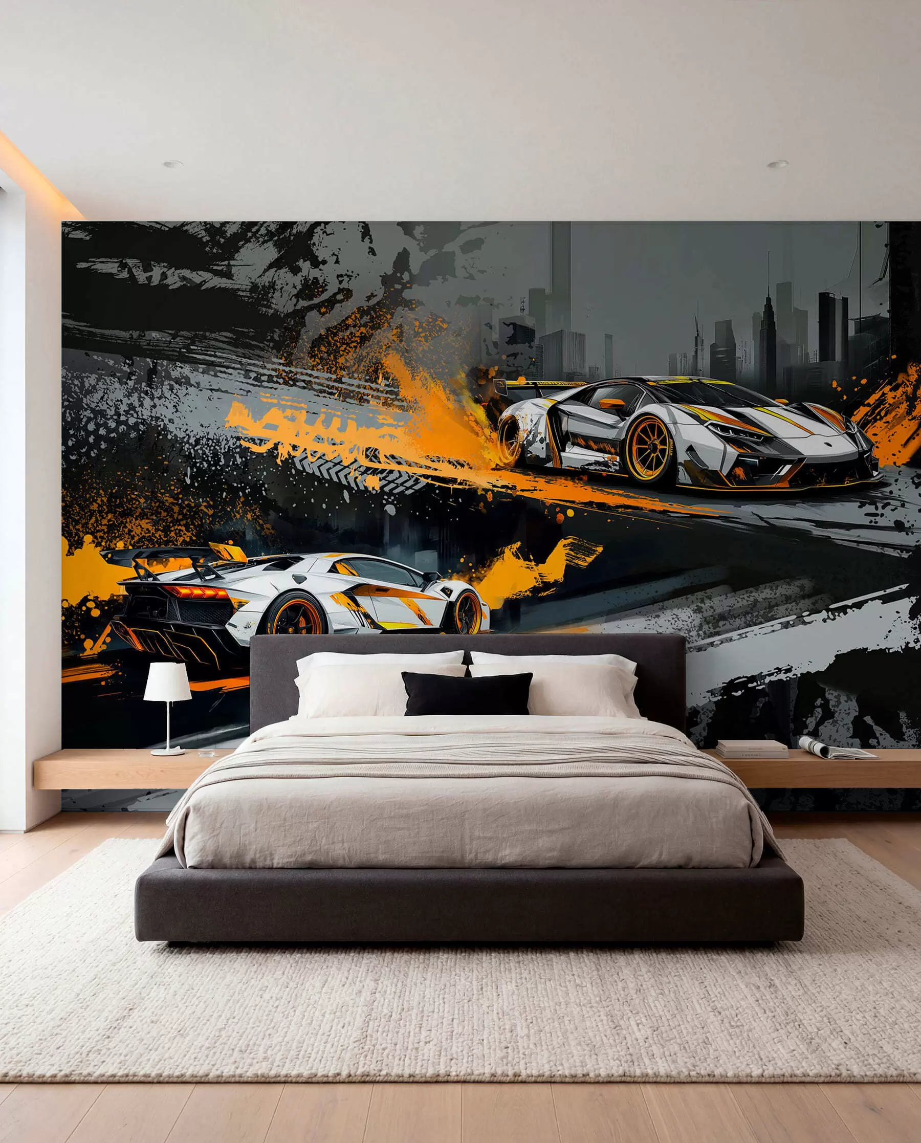 Fototapety tvrdý štýl grange, expresívne, dynamické športové vozidlá w03721