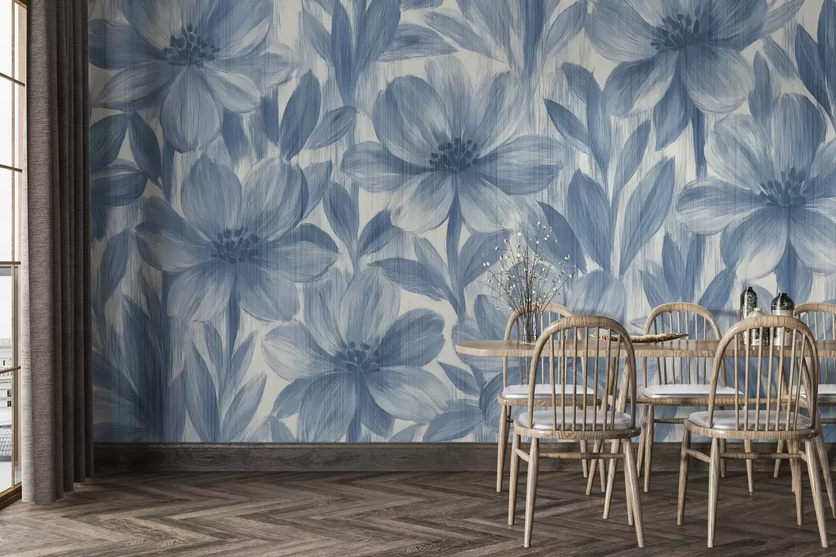 Fototapety Štýlové akvarelové kvety w03821