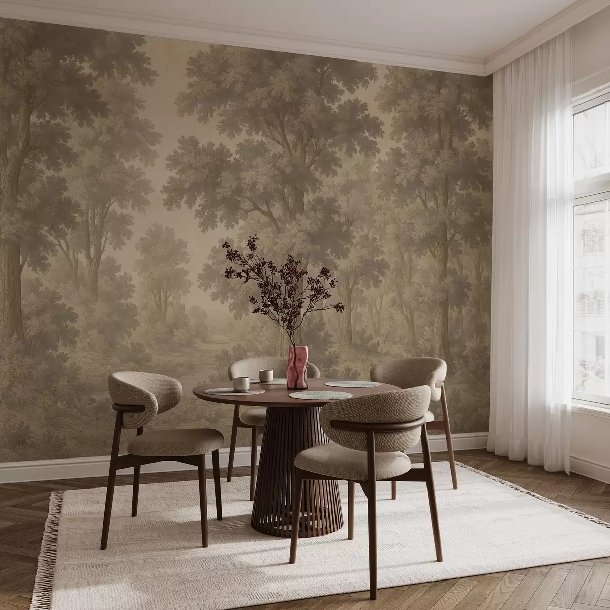 Fototapety Moderný obraz lesa v štýle grunge w03822v2 - Uwalls.sk Fototapety Moderný obraz lesa v štýle grunge w03822v2