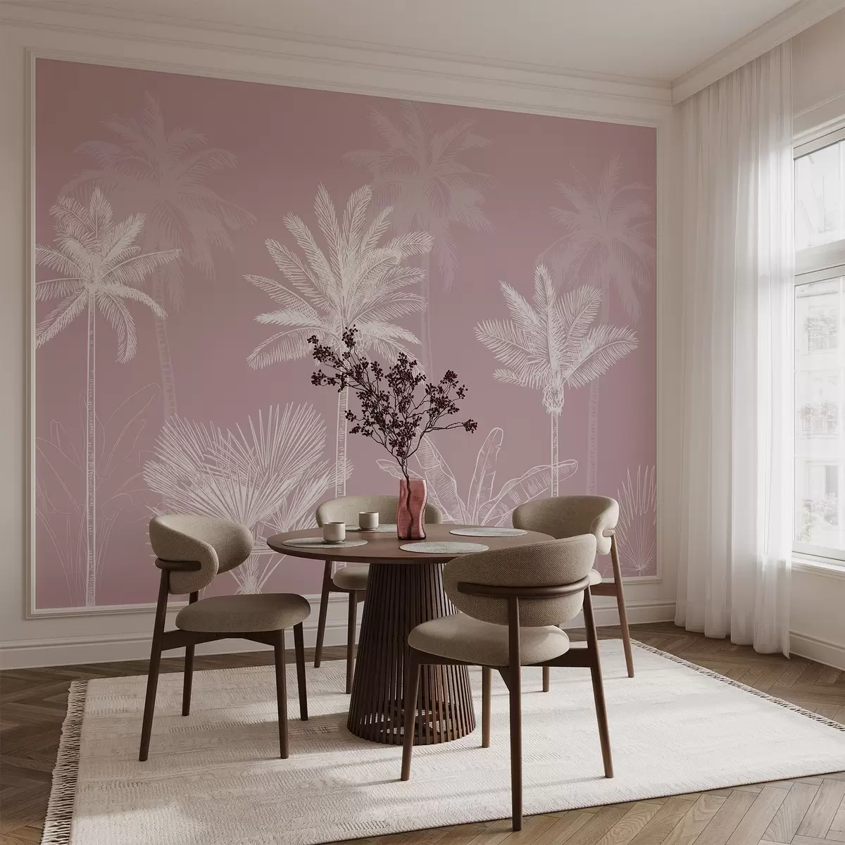 Fototapety Biele palmy w03831v2 - Uwalls.sk Fototapety Biele palmy w03831v2