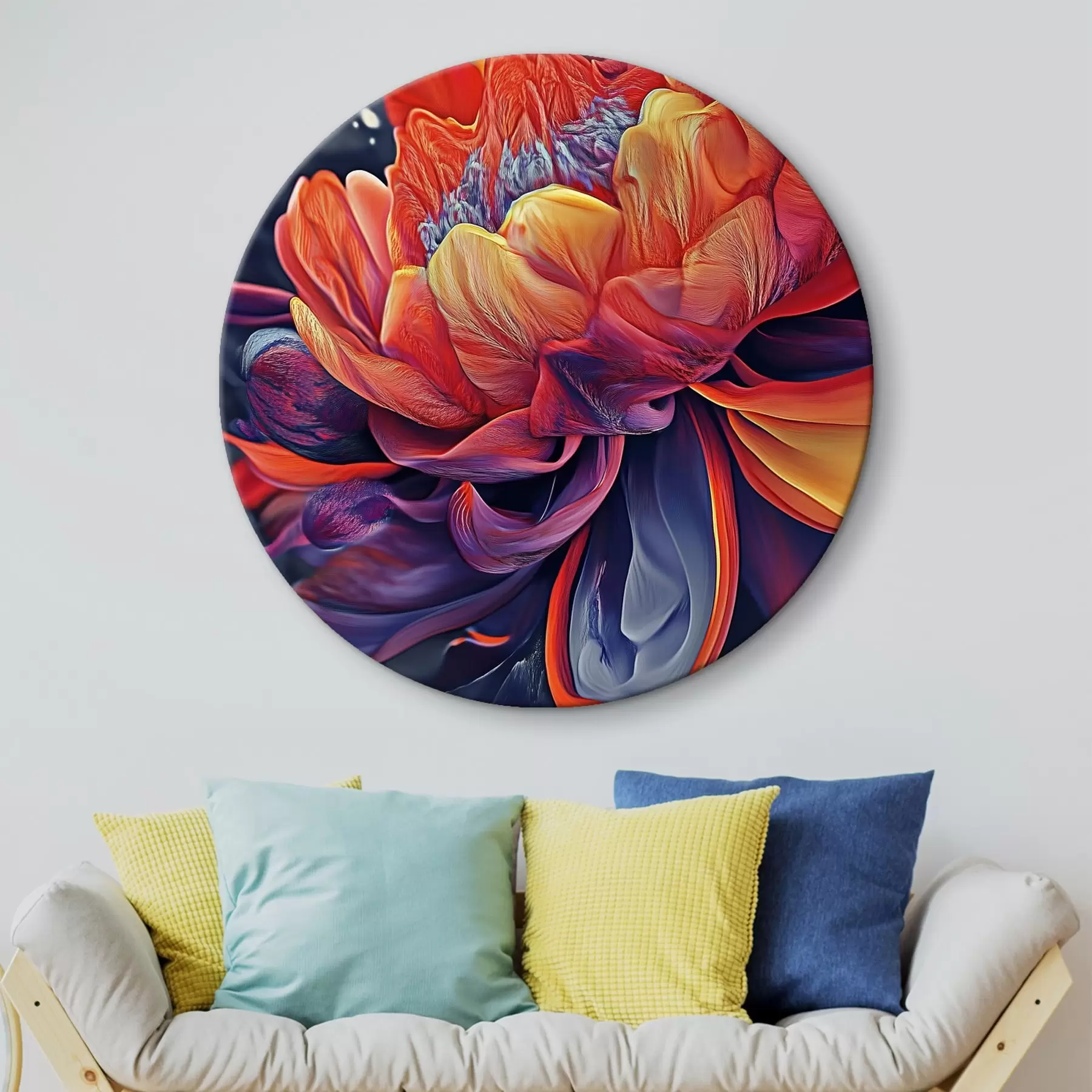 Obraz Veľký svetlý kvet r44214