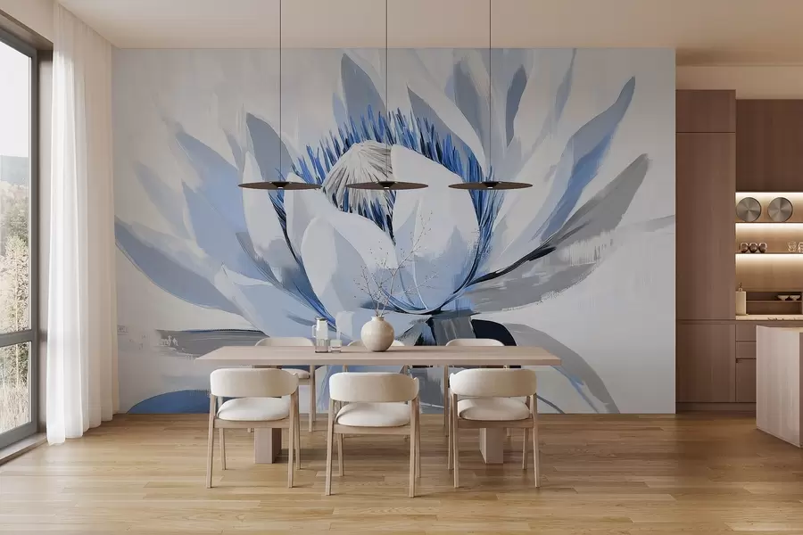 Fototapety Veľký abstraktný akrylový kvet w09066v1 - Uwalls.sk Fototapety Veľký abstraktný akrylový kvet w09066v1