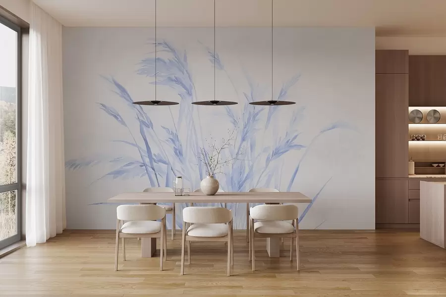 Fototapety Jednofarebné vintage pšeničné klasy w09068v1