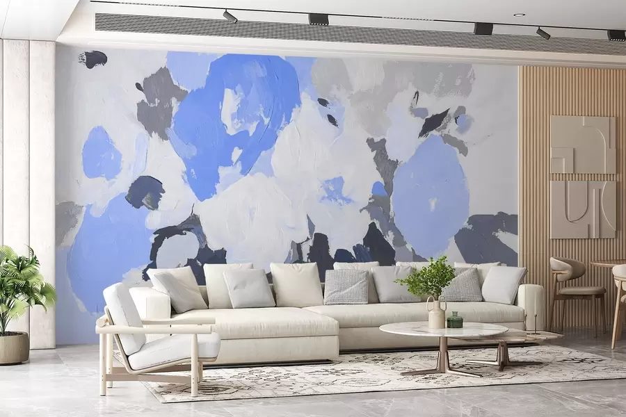 Fototapety Abstraktné akrylové kvety w09070v2