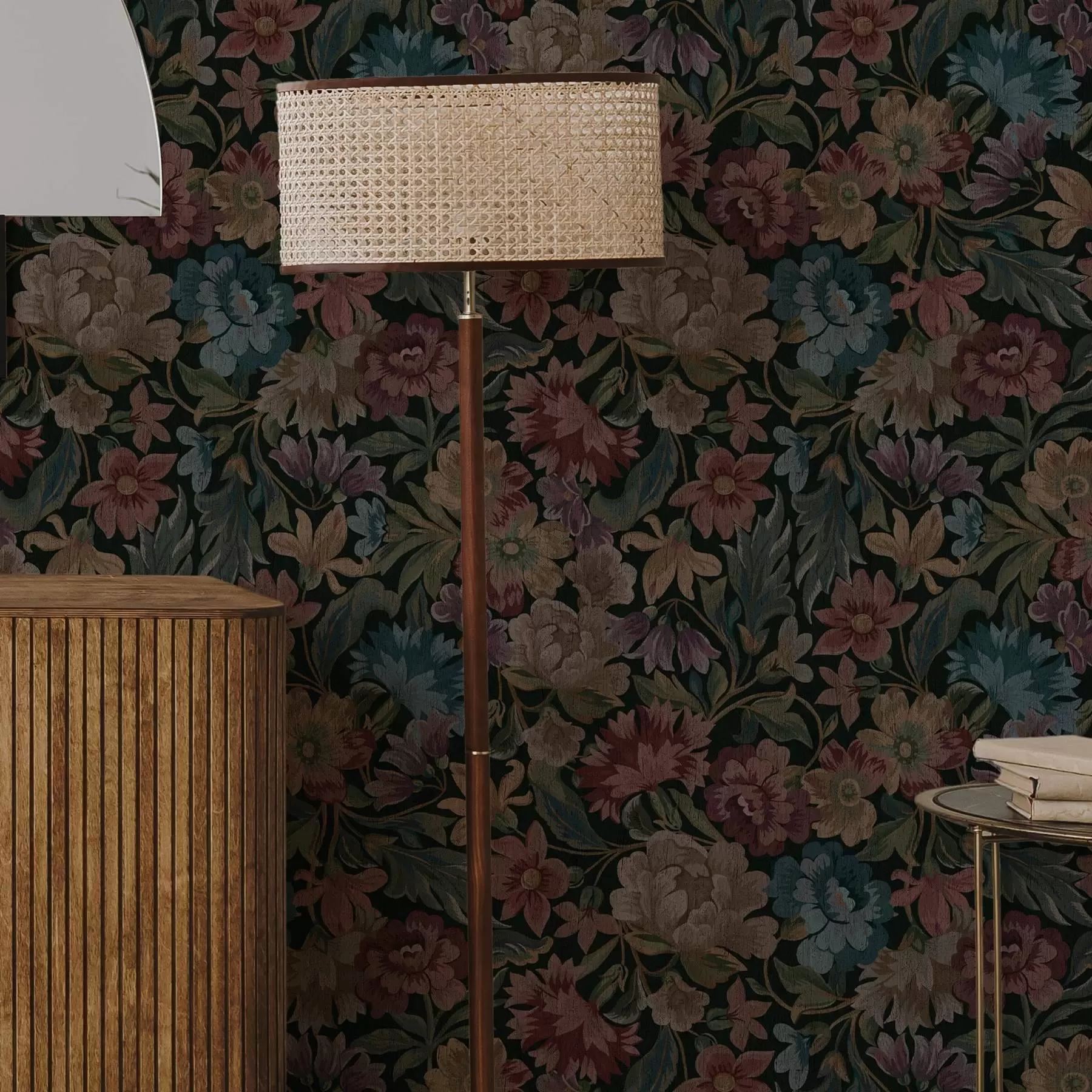 Fototapety Textúra tapisérie s farebnými kvetmi a00146