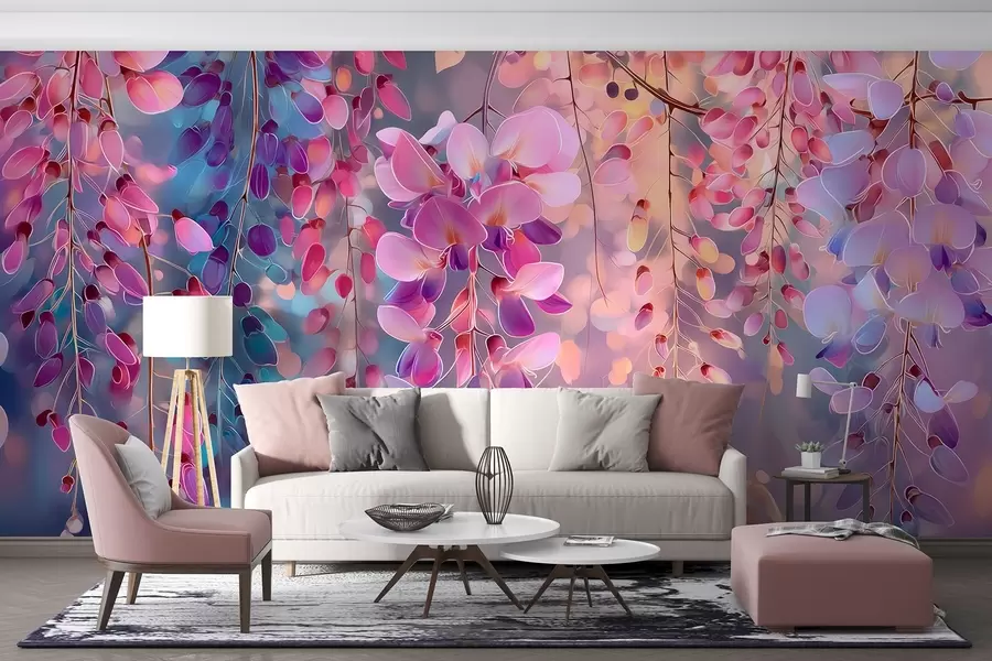 Fototapety Farebný lila v akvarelovom štýle w09103