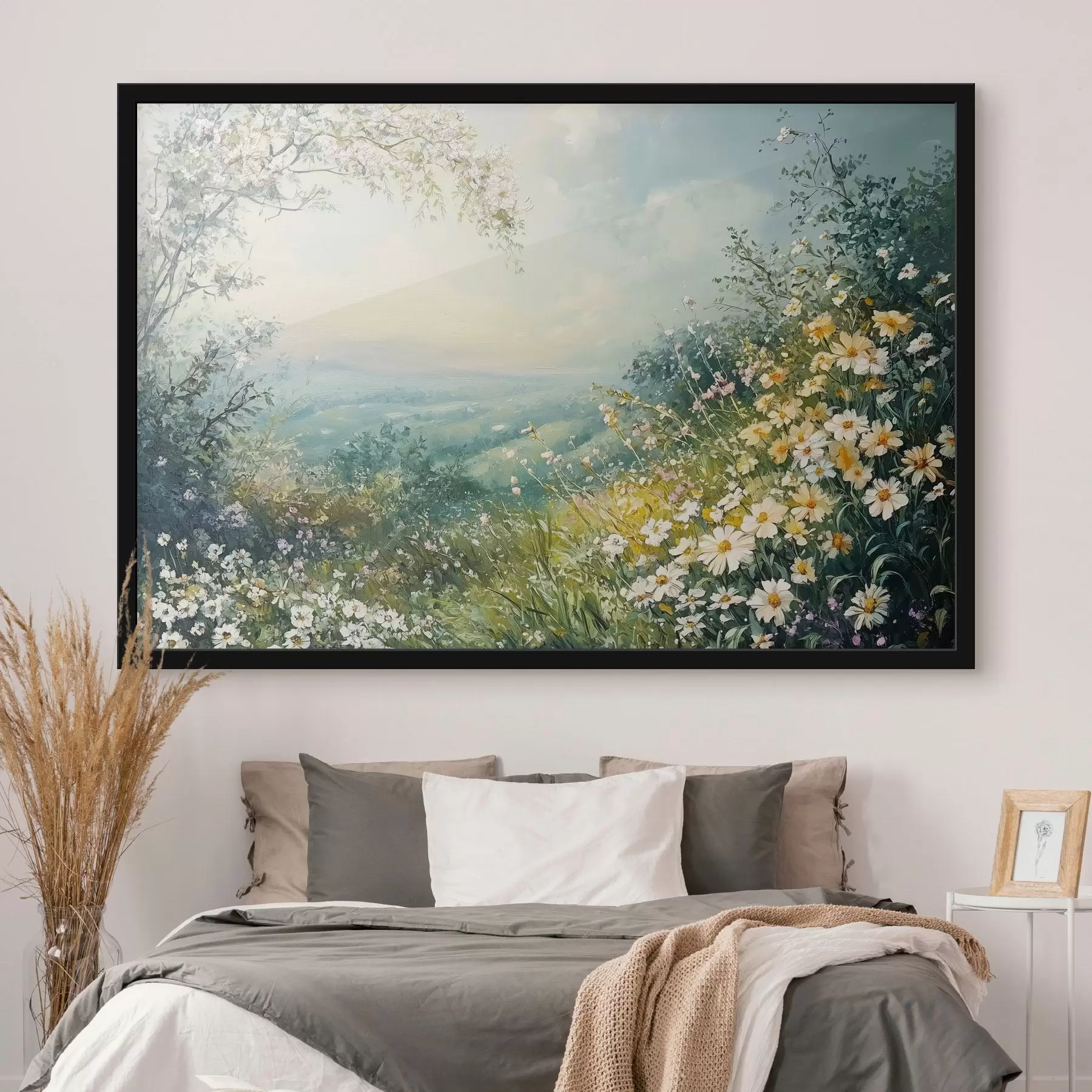 Fototapety Kvitnúce polia v horách f44325