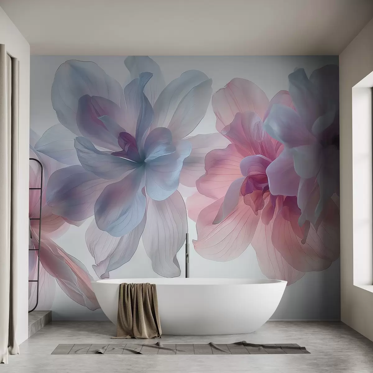 Fototapety hyperrealistické pastelové kvety vznášajúce sa v bielom priestore, jemné okvetné lístky, éterické osvetlenie, detailné botanické diela, w03946 - Uwalls.sk Fototapety hyperrealistické pastelové kvety vznášajúce sa v bielom priestore, jemné okvetné lístky, éterické osvetlenie, detailné botanické diela, w03946
