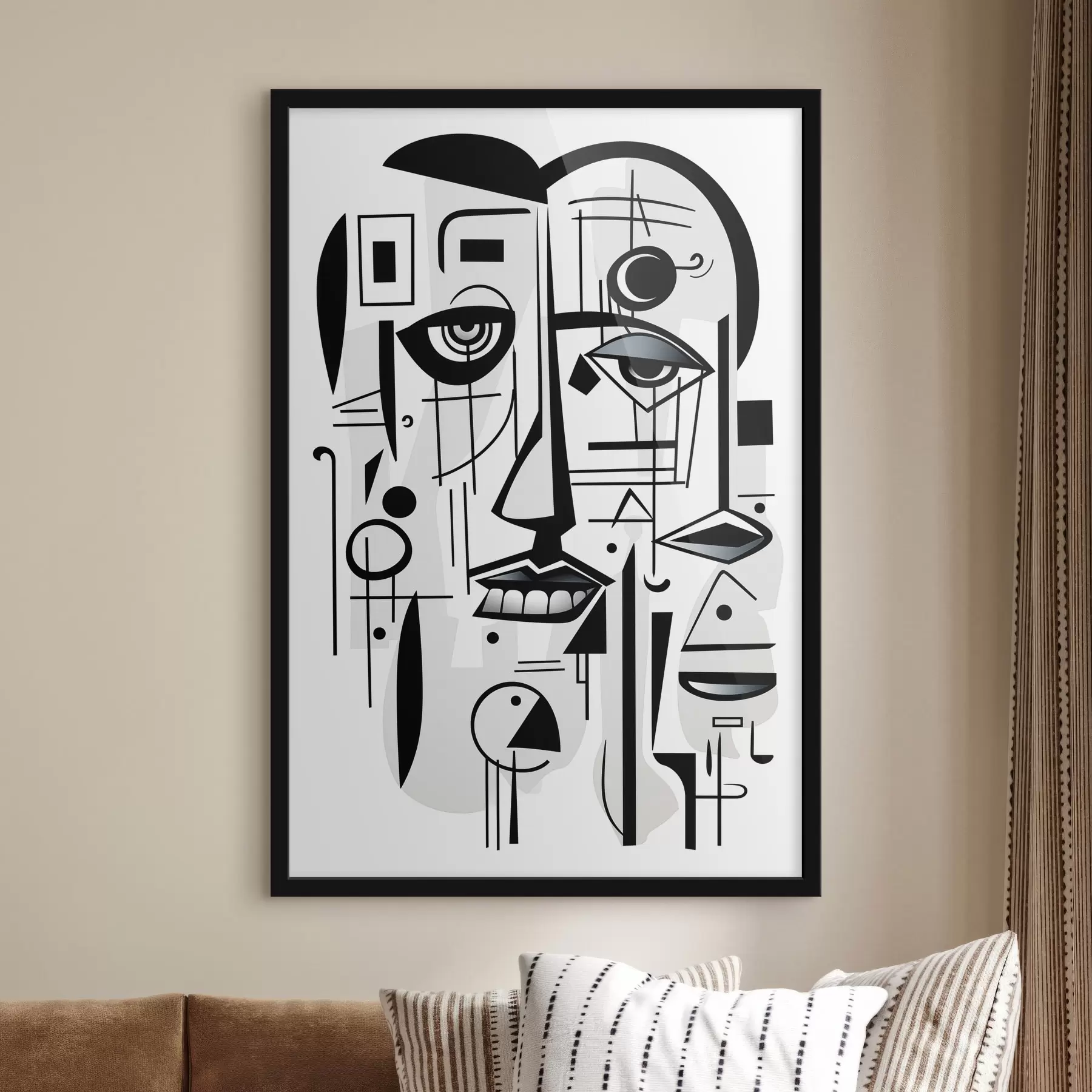 Fototapety Abstraktná tvár f44276