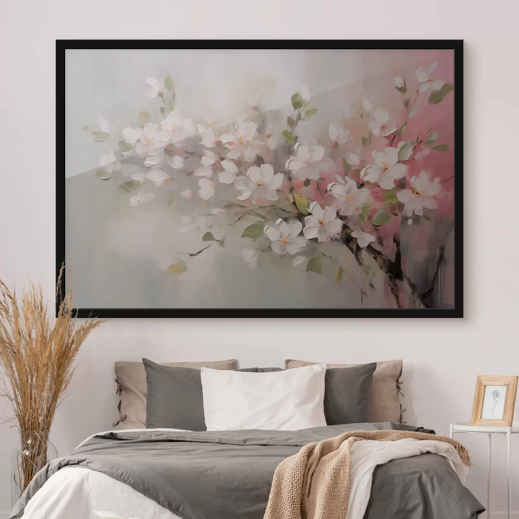 Fototapety Abstraktná vetva s jemnými kvetmi f44366