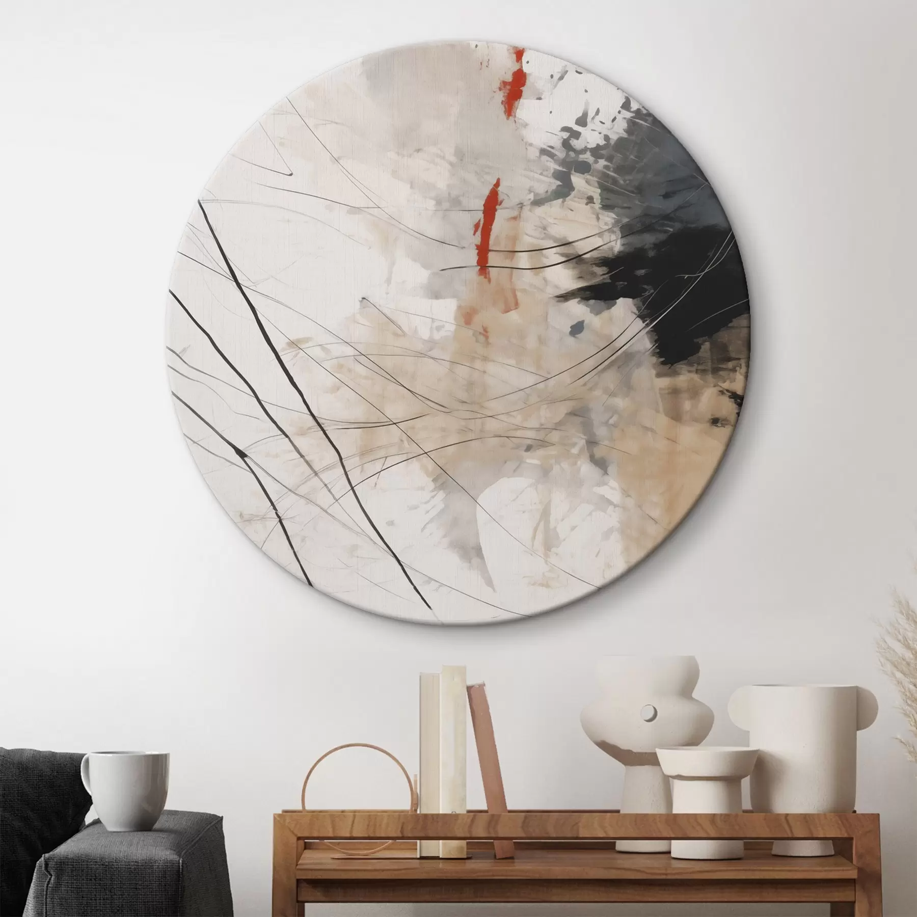 Obraz Abstrakcia škvŕn, čiar r44418