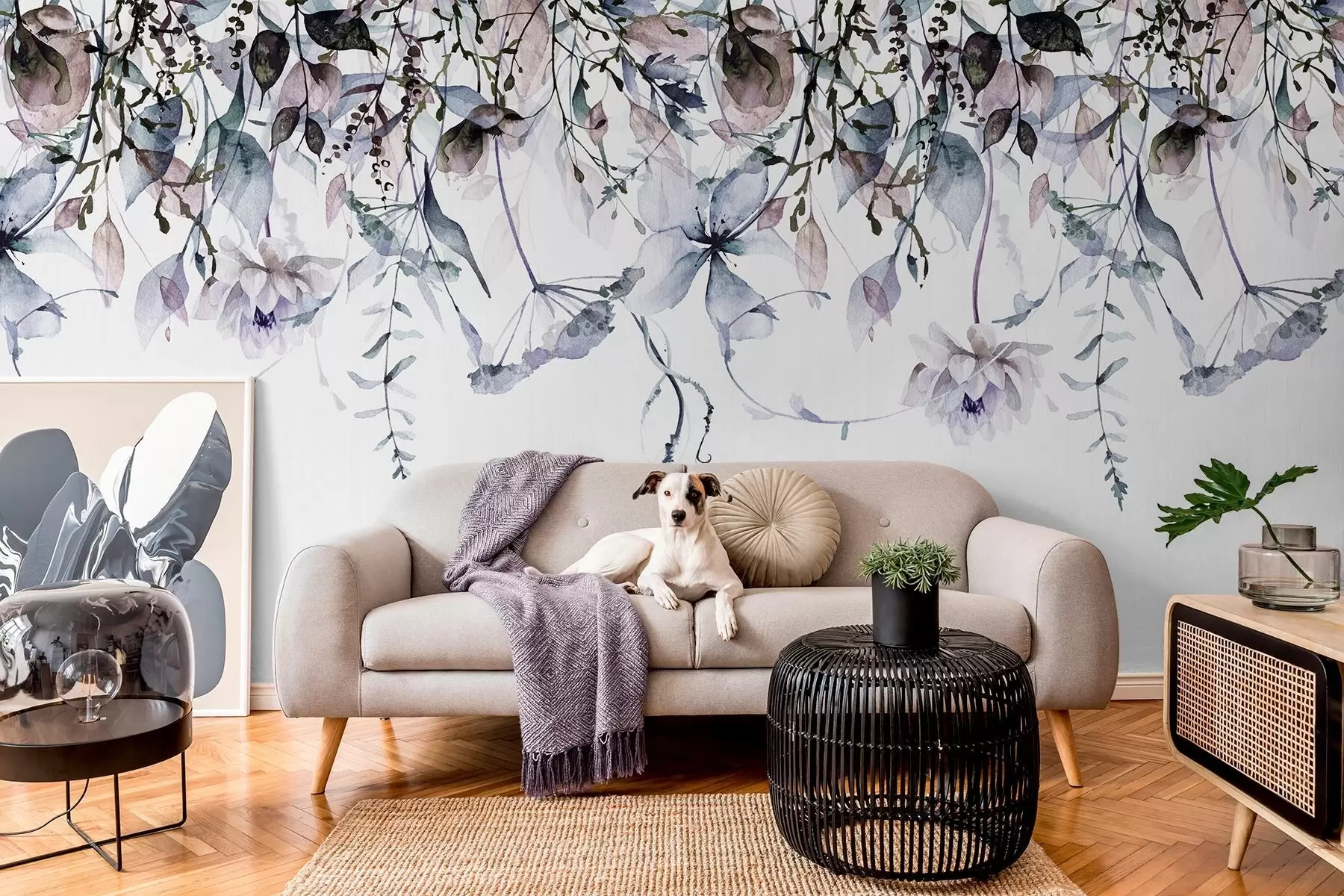 Fototapety Roztrúsené kvety w09170v1