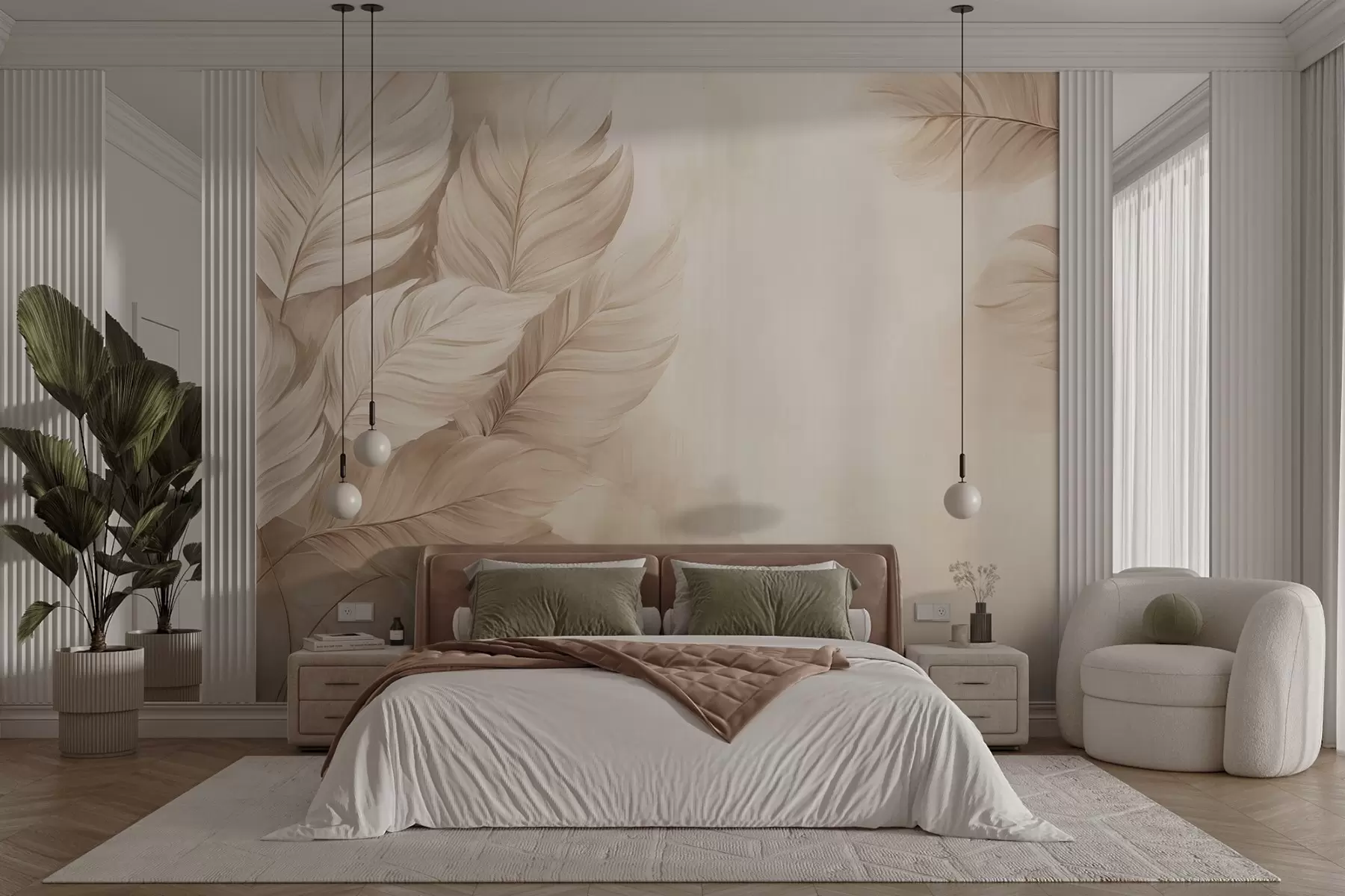 Fototapety Pastelové listy w09175v2