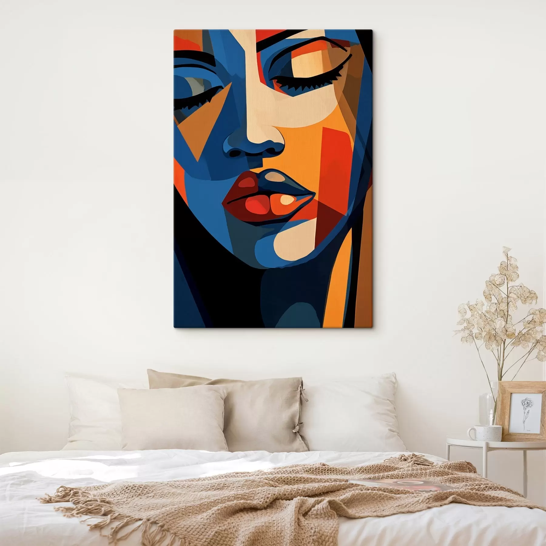 Obraz Portrét v štýle pop art s grafickými akcentmi s44759