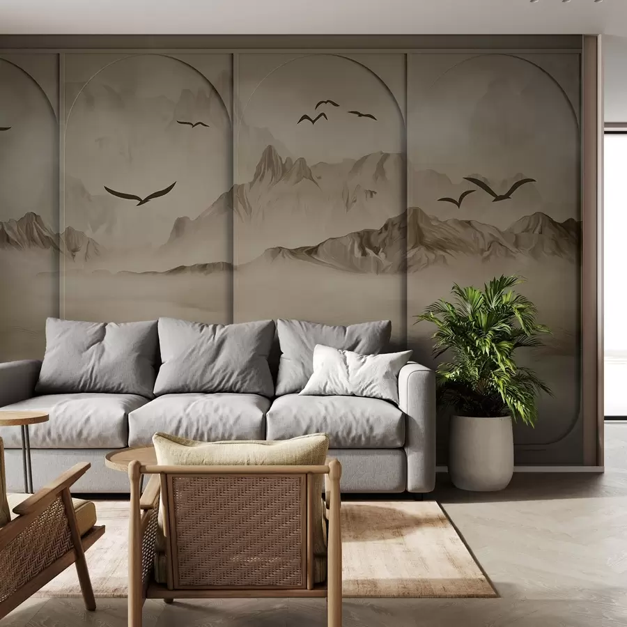 Fototapety Hory cez panely w04134v1