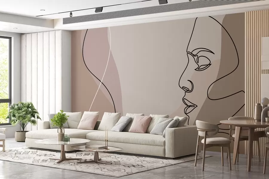 Fototapety Abstraktná tvár w09231