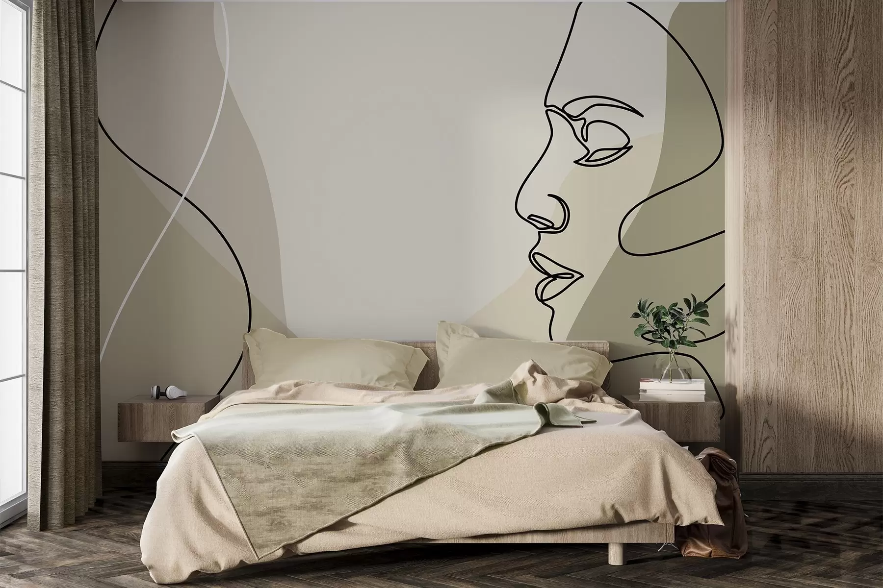 Fototapety Abstraktná tvár w09231v1