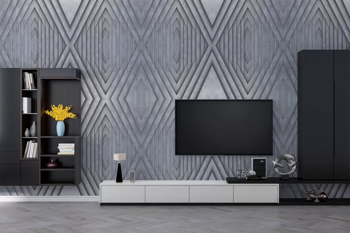 Fototapety imitácia drevených panelov v studených sivých farbách w04168v2