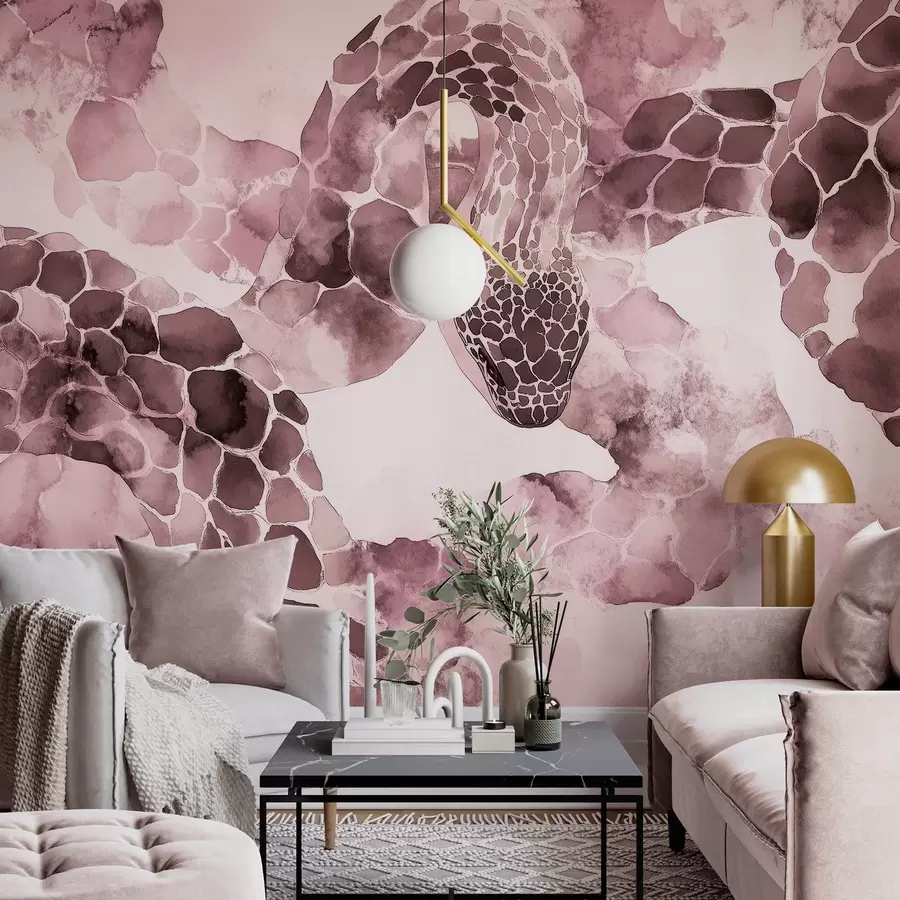 Fototapety Silueta hada, akvarelový štýl, bordové farby w04113v1