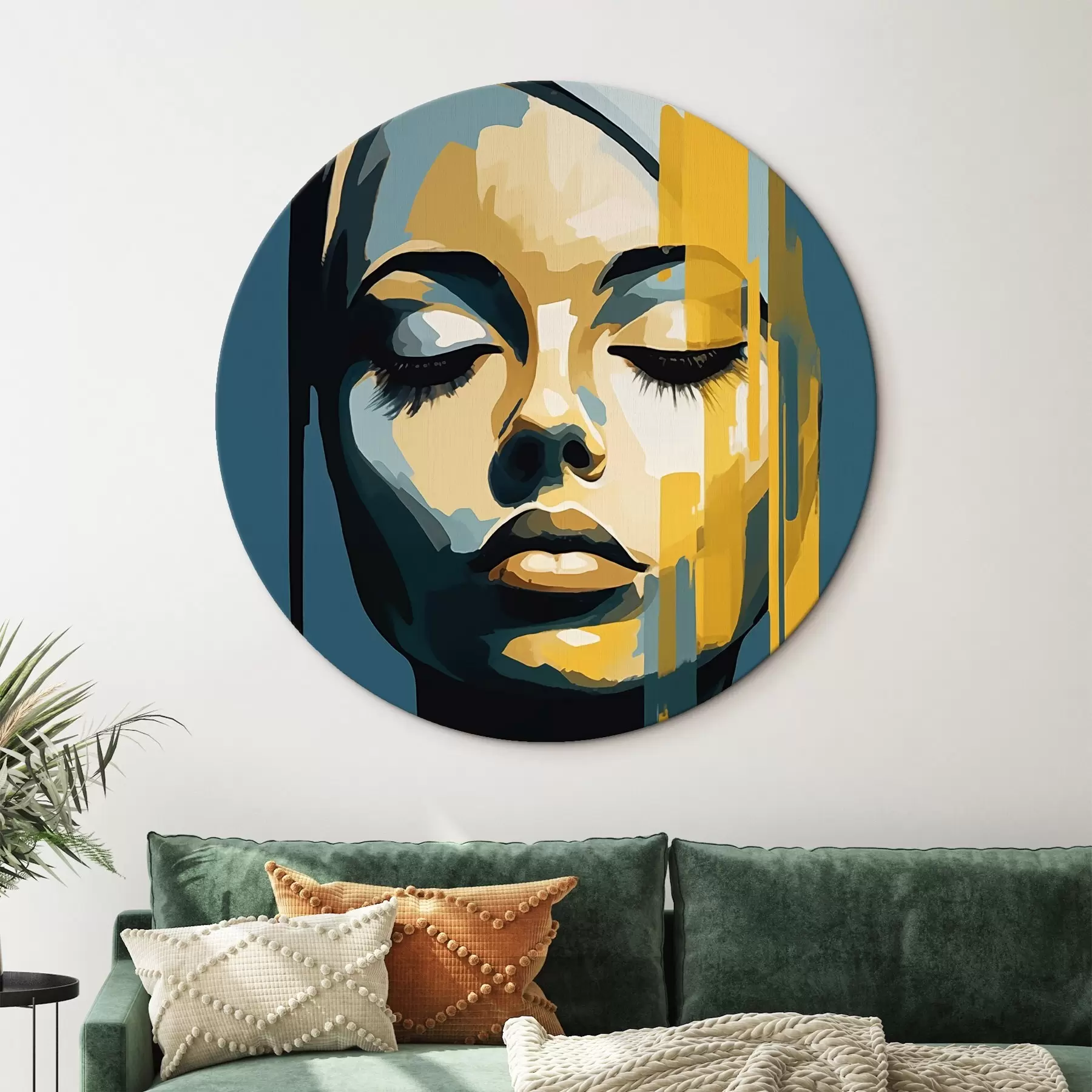 Obraz Portrét ženy so zatvorenými očami r45007