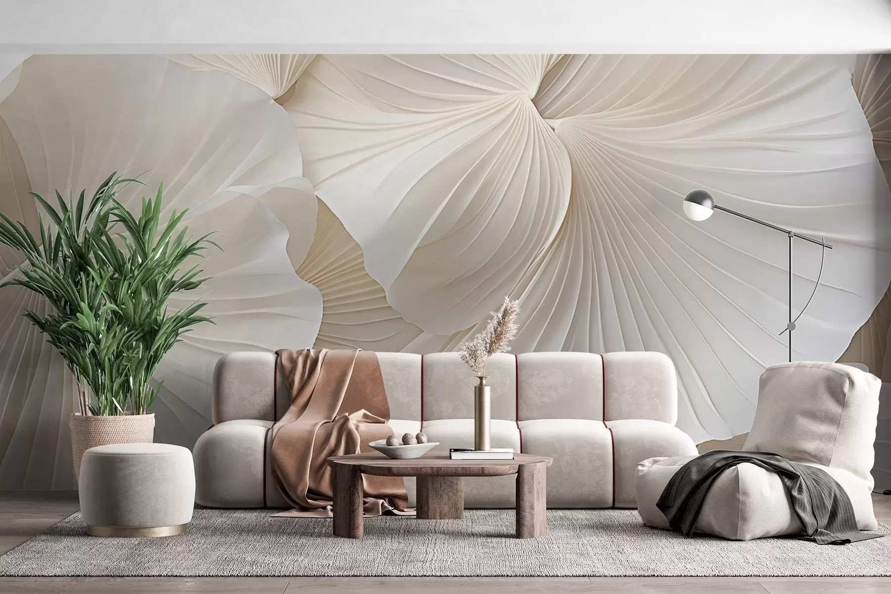 Fototapety okvetné lístky, kvety, biela, krémová, textúra, jemnosť, dekoratívne w04216