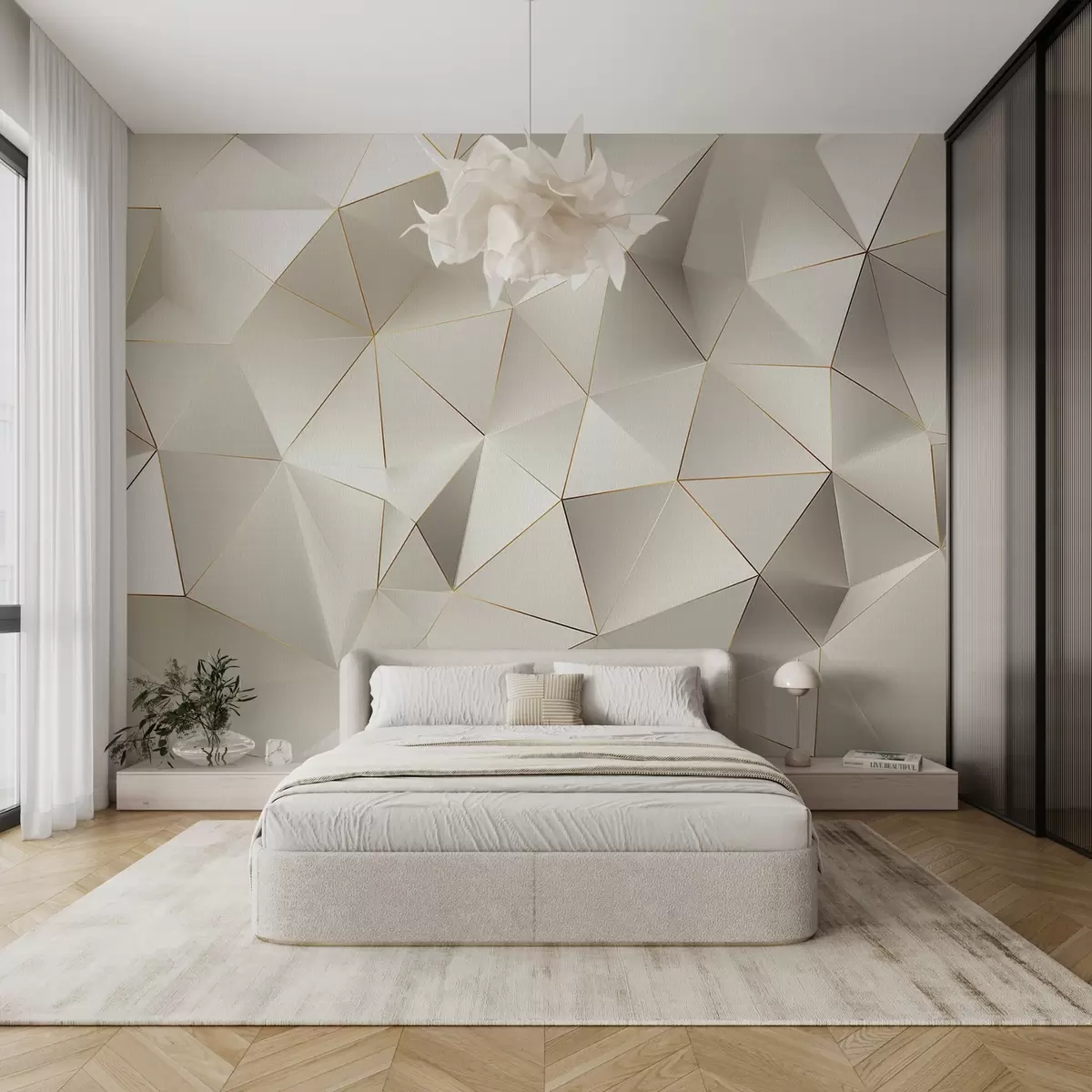 Fototapety geometria, abstrakcia, svetlo, aspekty, vzor, štruktúra w04236