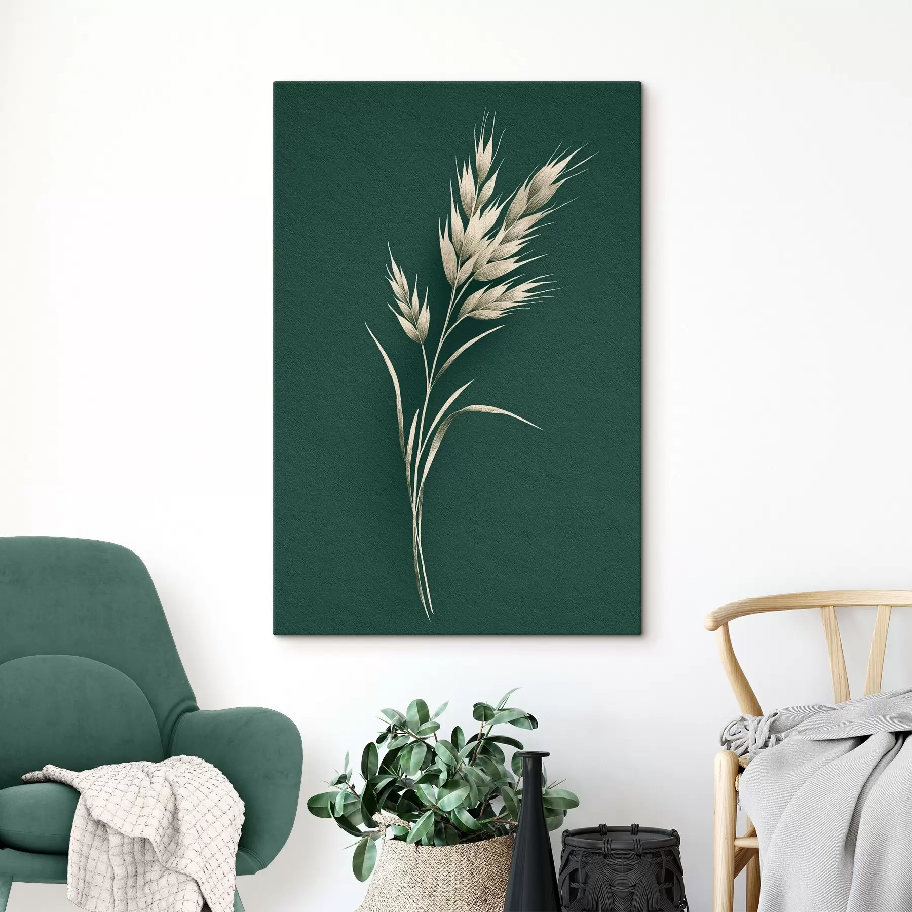 Obraz jemná vetva, kvetinová, zeleň, pokoj, jemný kontrast, tapeta, divoký s45094