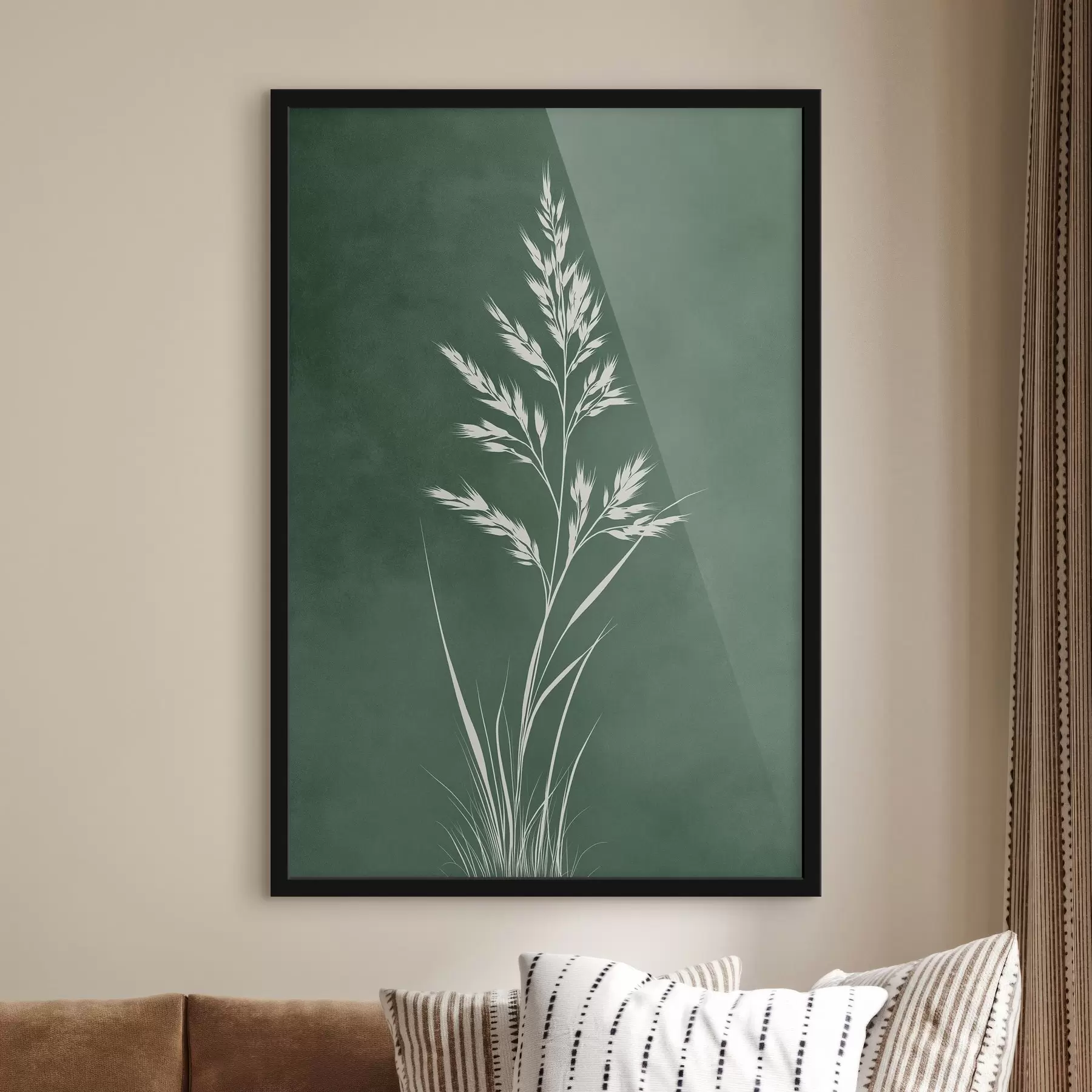 Fototapety poľná tráva, príroda, botanické umenie, elegantný, plochý štýl, tlmené tóny, zeleň f45093