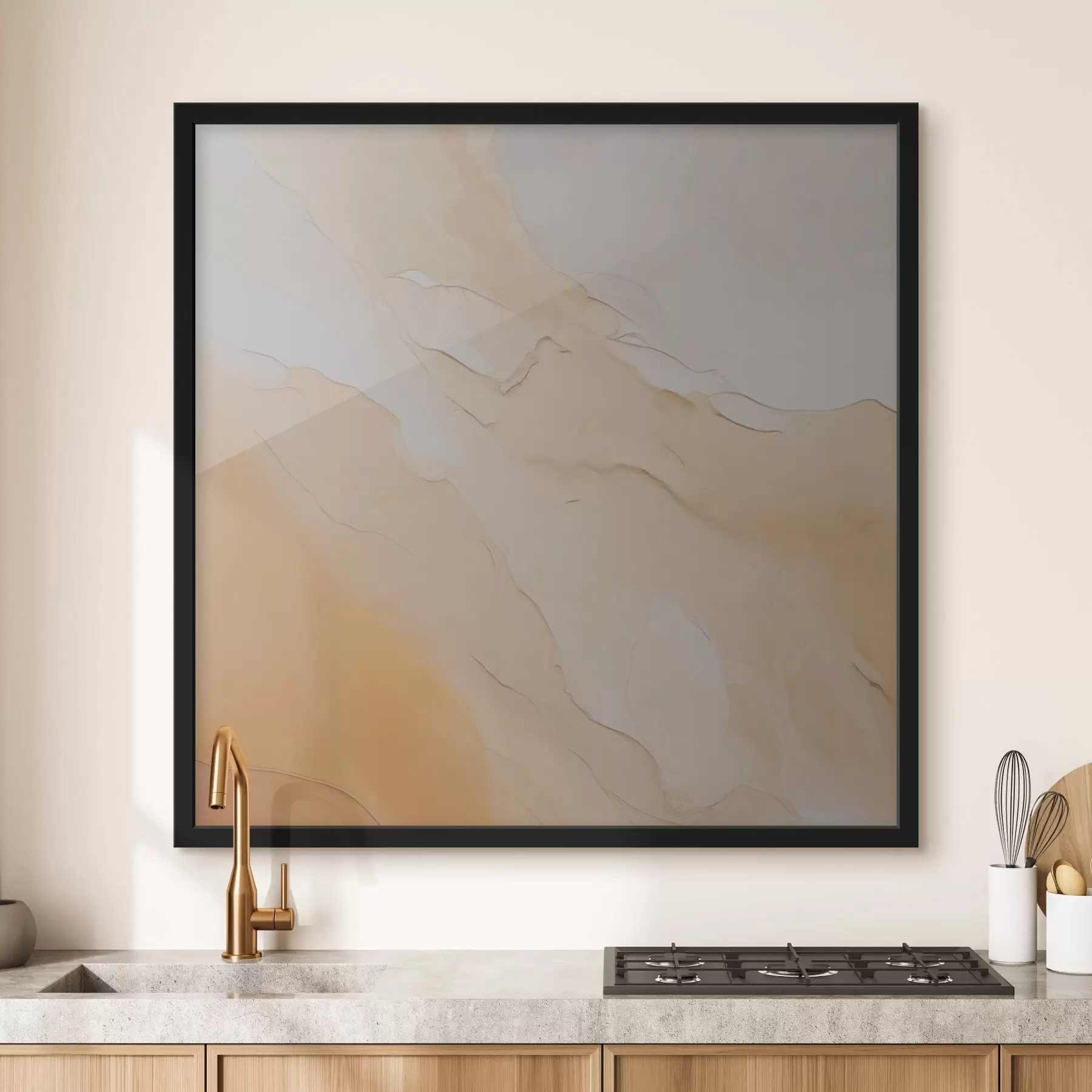 Fototapety abstraktný, tekutý, béžový, oranžový, mramorová textúra, jemná zmes, organické tvary, hladký f45105