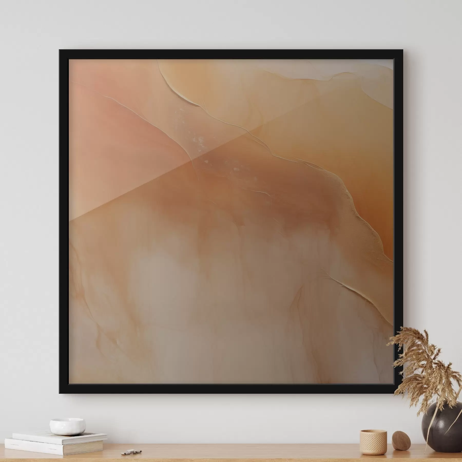 Fototapety zemité tóny, jemné vrstvy, minimálny, akvarelový štýl, abstraktný pohyb, pokoj f45107