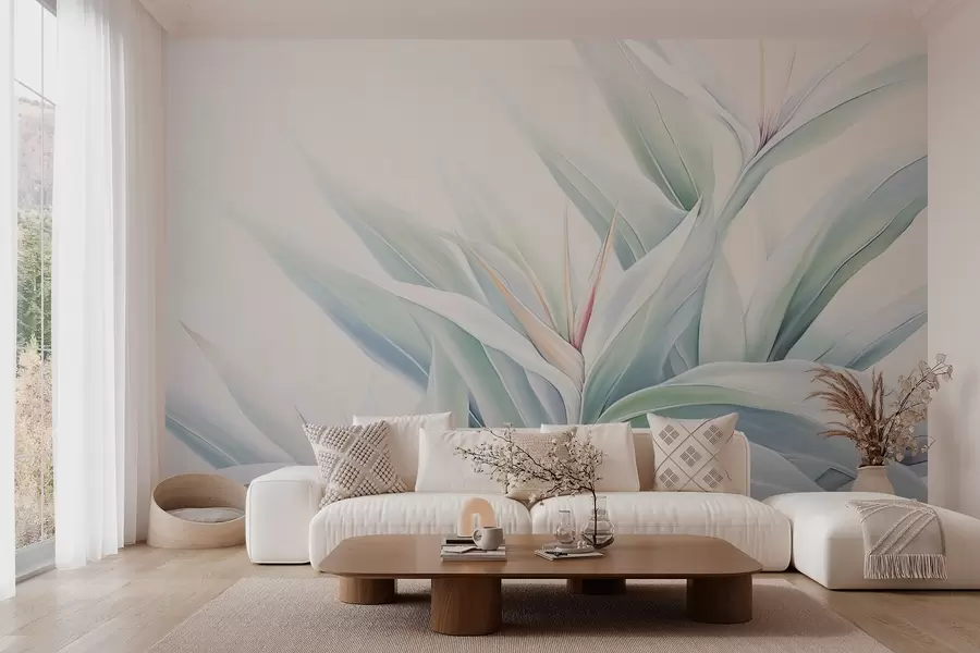 Fototapety Strelitzia lístie w04264