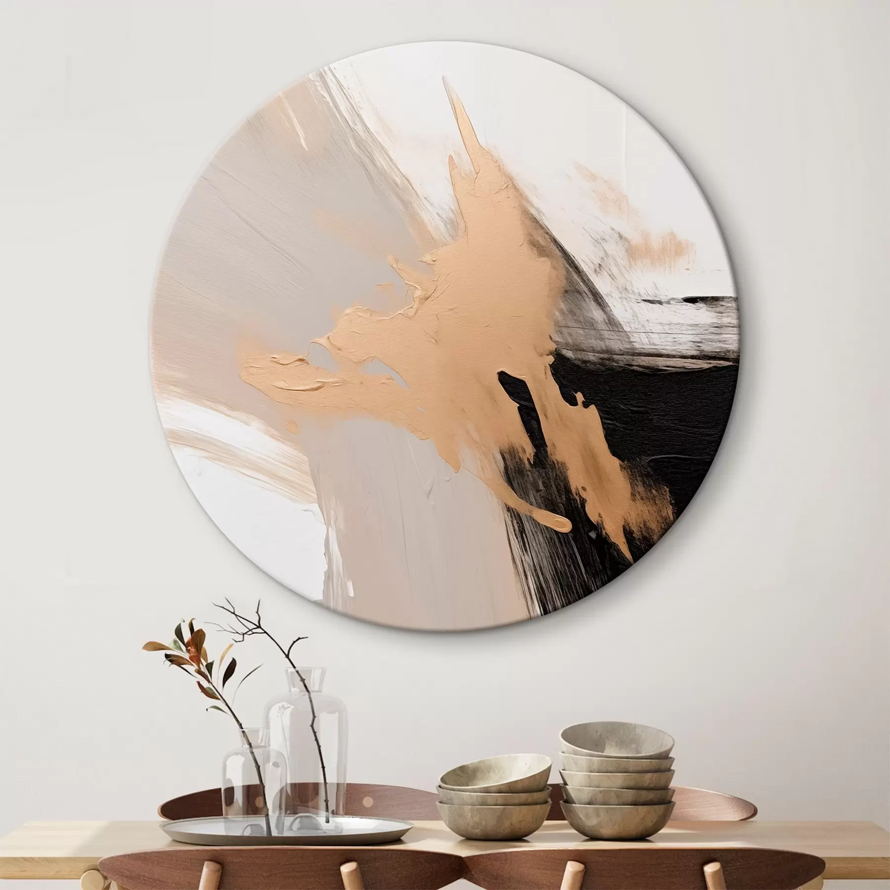 Obraz Dynamická abstrakcia imitujúca ťahy štetca r45126