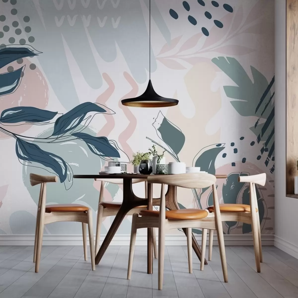 Fototapety Abstraktné listy w04281v1