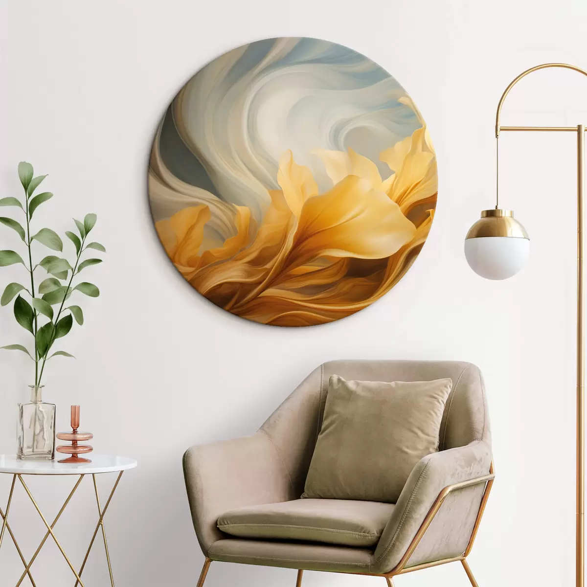 Okrúhle obrazy Abstrakcia r44416